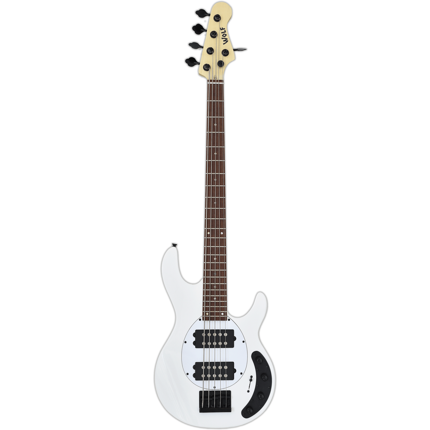 Moonray-5 Arctic White Left or Right Hand With Wolf Hard Case