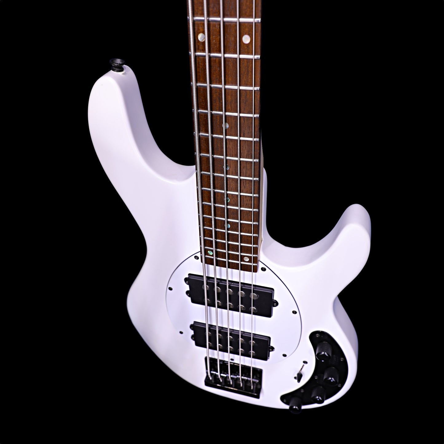 Moonray-5 Arctic White Left or Right Hand With Wolf Hard Case and Pro-Luthier Set Up