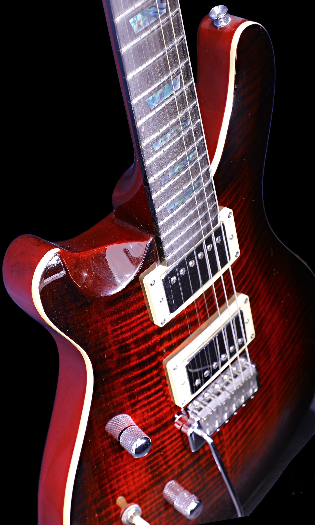 Supernatural Red Left or Right Hand With Wolf Hard Case and Pro-Luthier Set Up