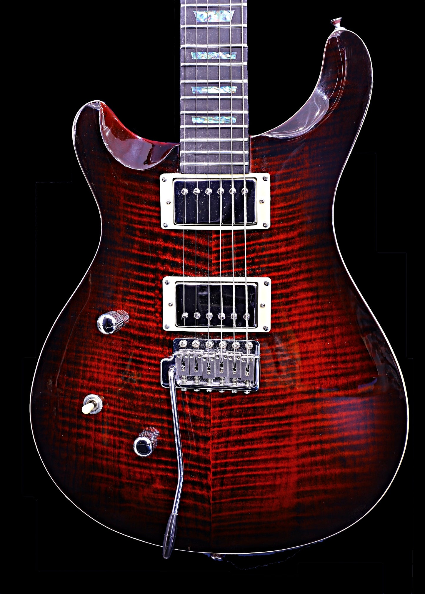 Supernatural Red Left or Right Hand With Wolf Hard Case and Pro-Luthier Set Up