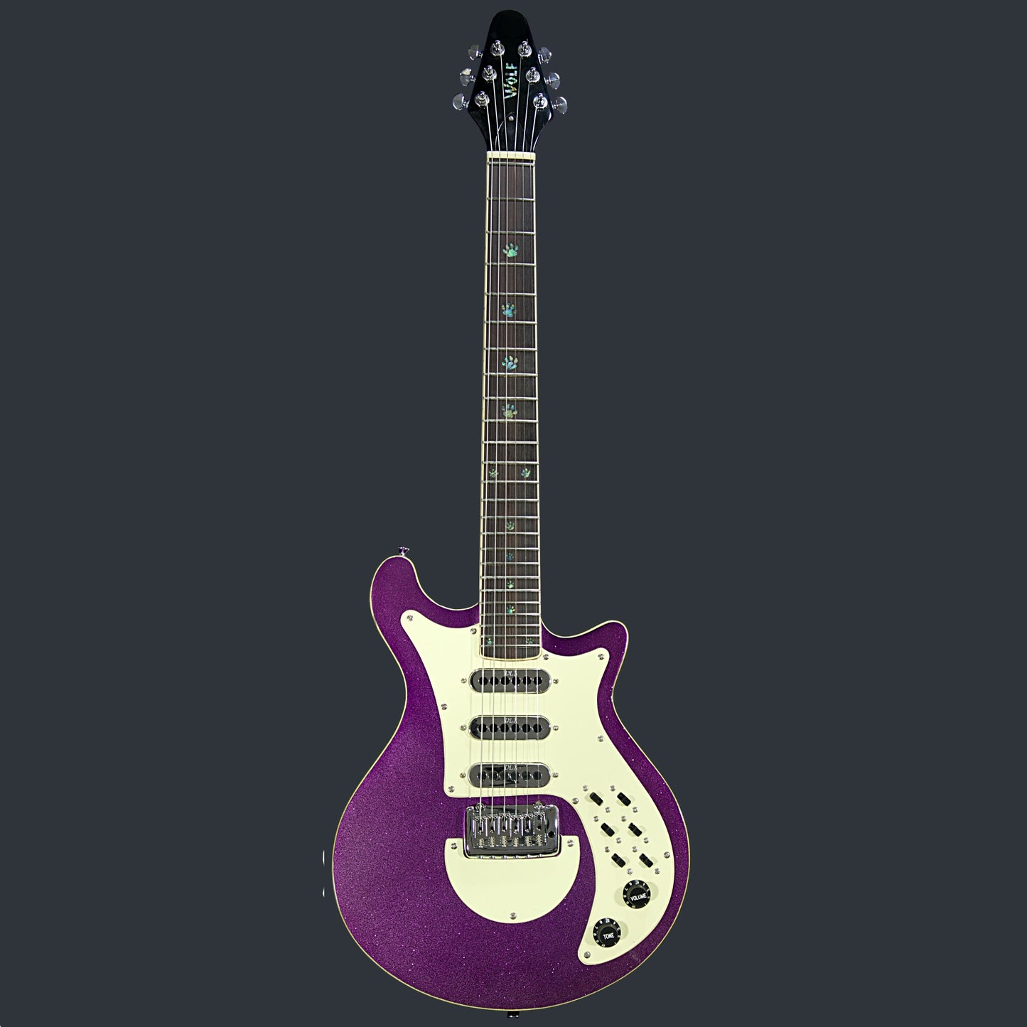 Monarch PURPLE REIGN With Wolf Hard Case and Pro-Luthier Set Up