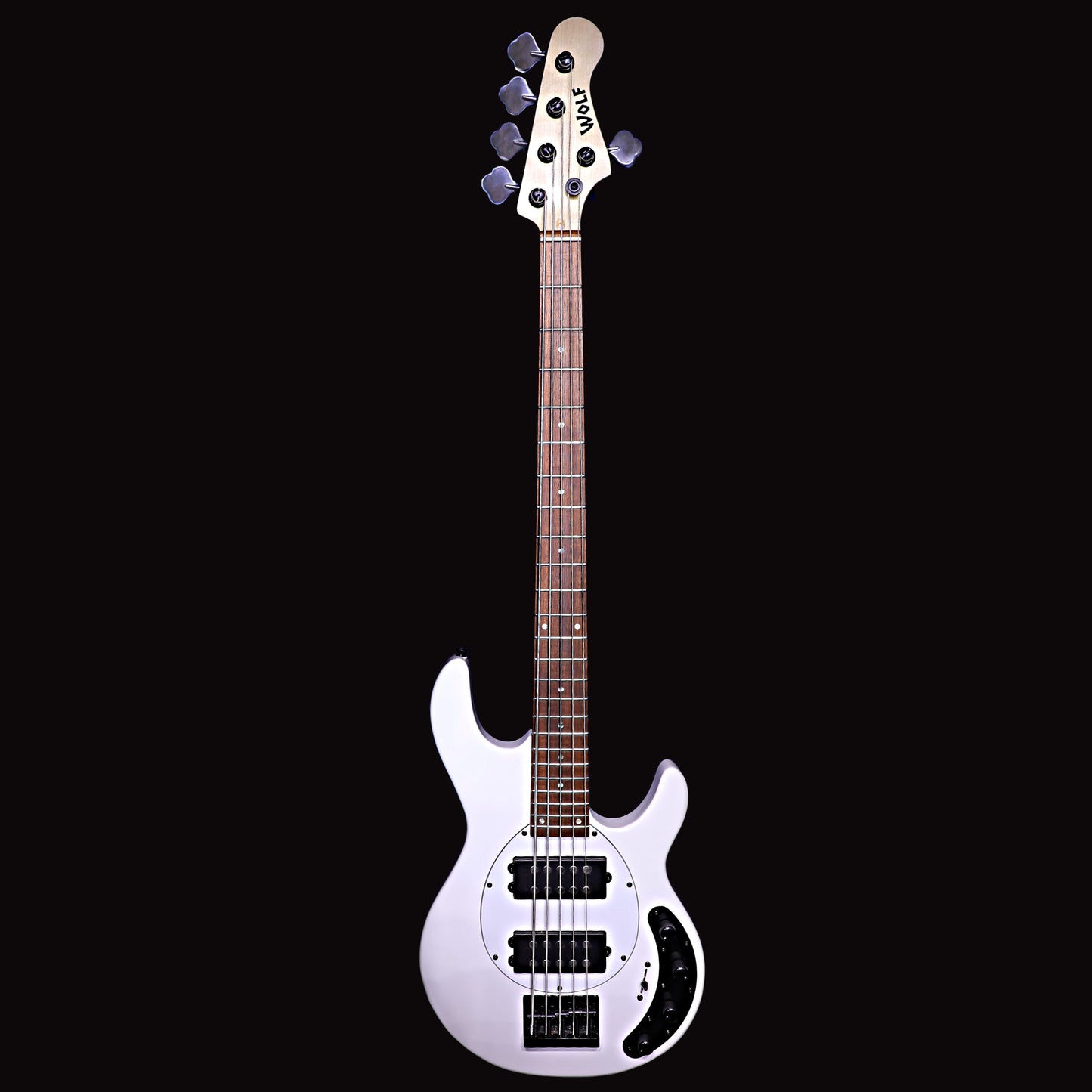 Moonray-5 Arctic White Left or Right Hand With Wolf Hard Case and Pro-Luthier Set Up